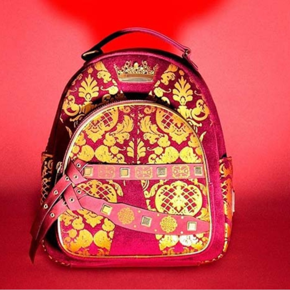 Loungefly Game of Thrones Joffrey Cosplay Mini Backpack Velvet Gold Foil Rare - Picture 6 of 14